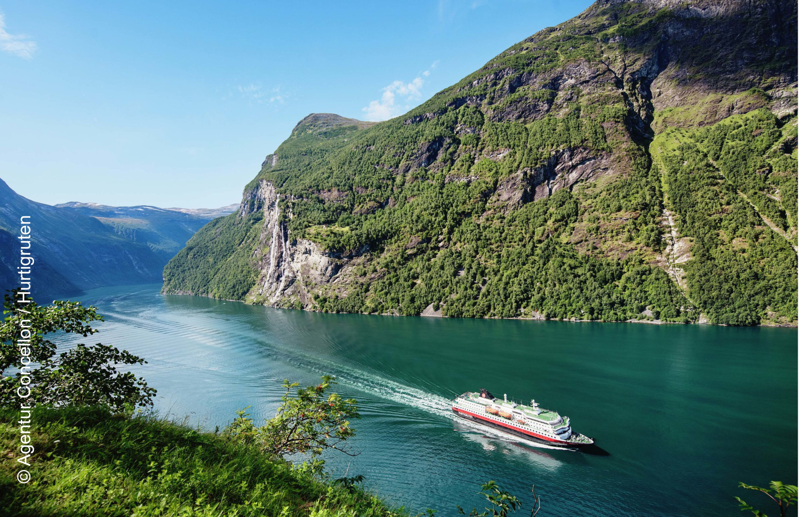 Hurtigruten Wunderschöner Geirangerfjord