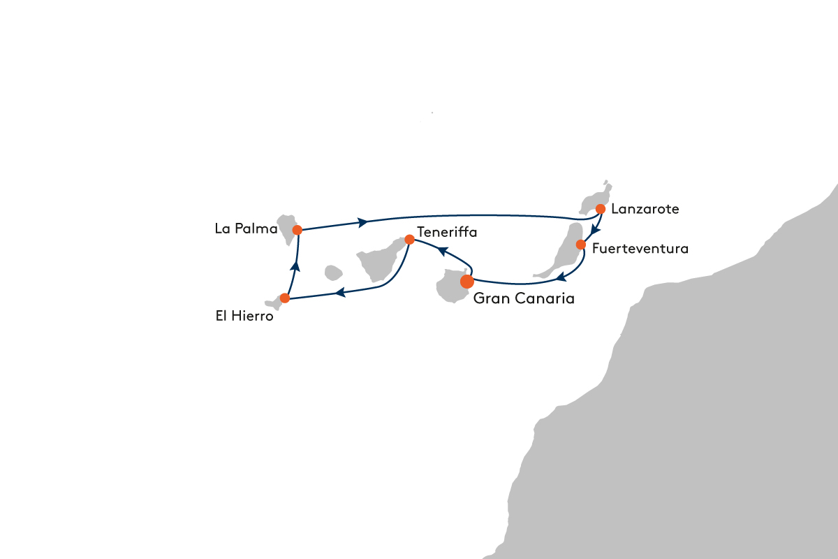 EUX2139 Hapag Lloyd KreuzfahrtenNaturschönheiten der Kanaren MS Europa 2