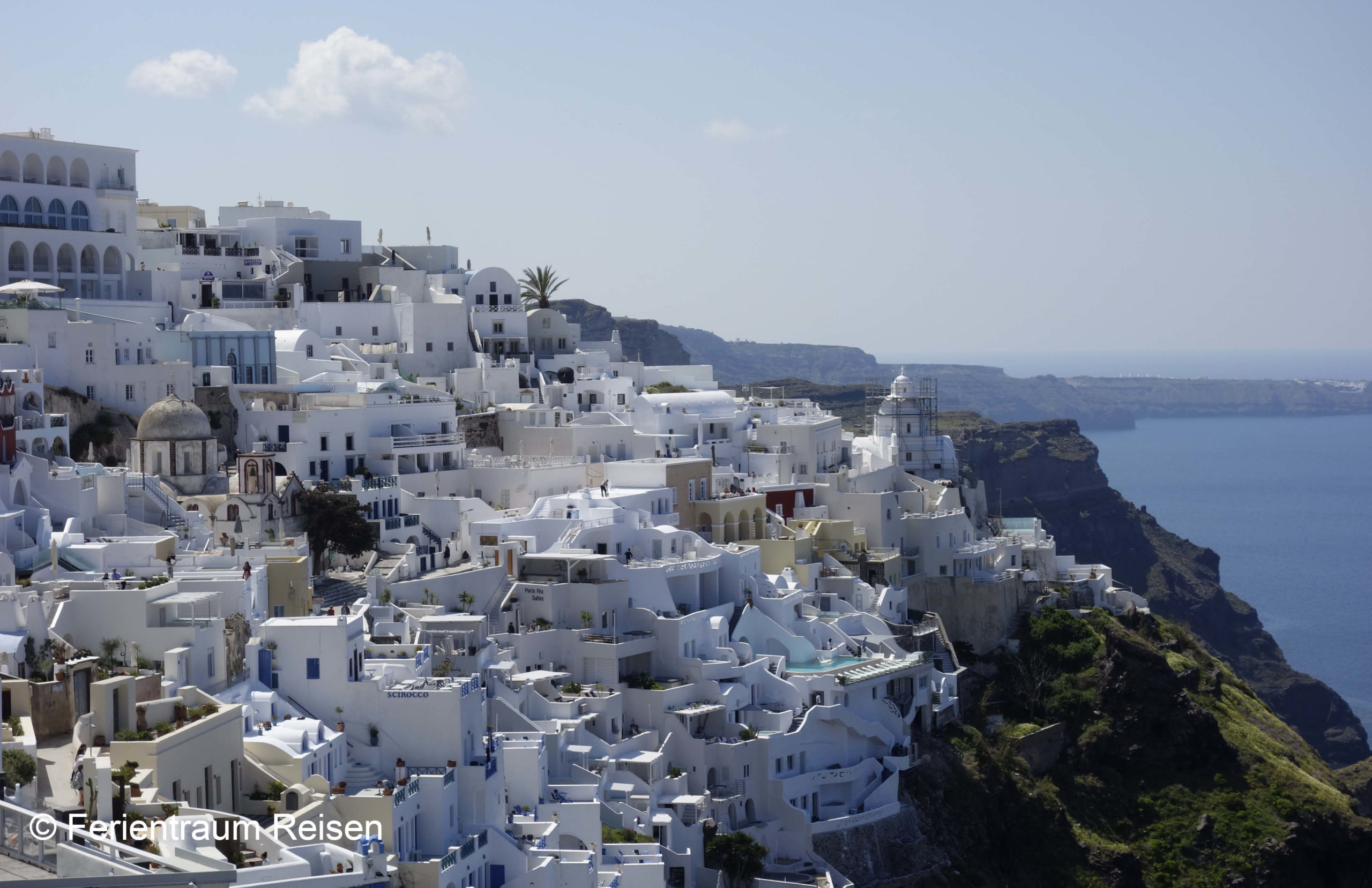 Ferientraum Santorin Ferientraum Reisen östliches Mittelmeer Insel Santorin