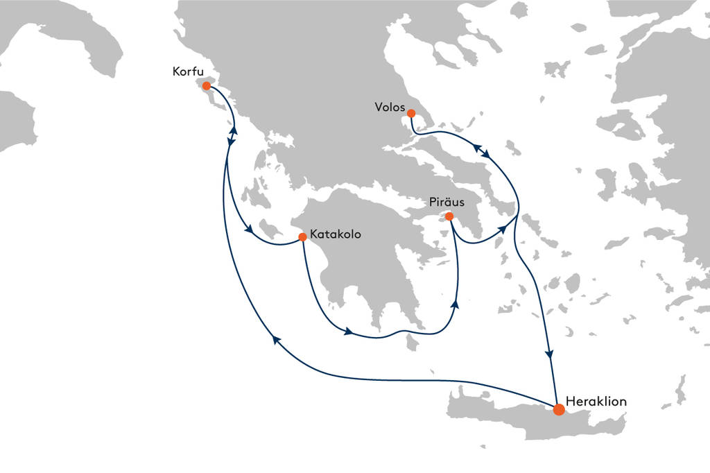 HLK Hafenstädte und Inselhopping EUX2152 Hapag Lloyd Europa 2 Hafenstädte und Inselhoppopping EUX2152