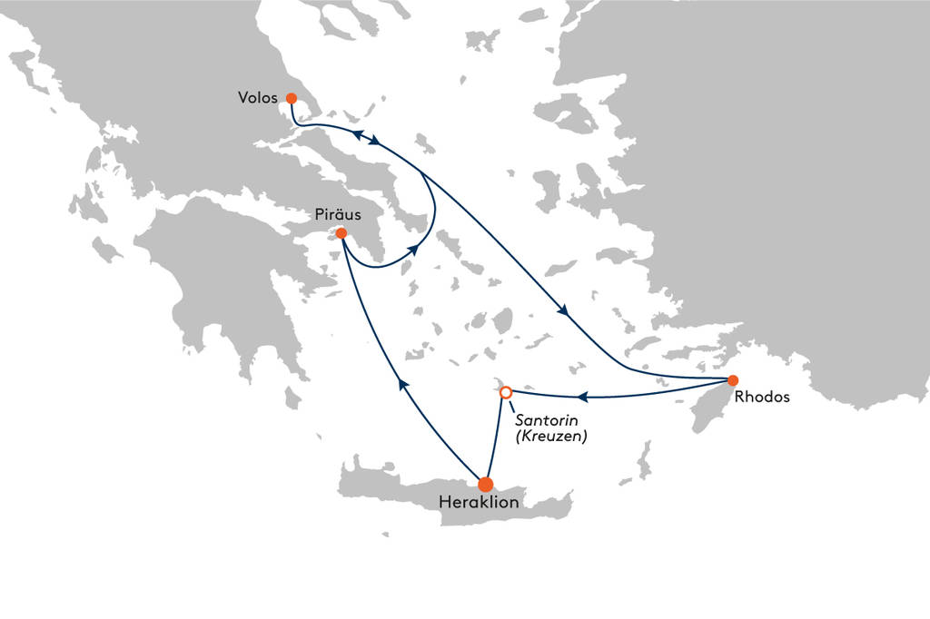 sonnenverwöhnte Ägäis HLK EUX2151 Hapag Lloyd Europa 2 Sonnenverwöhnte Ägäis EUX2151