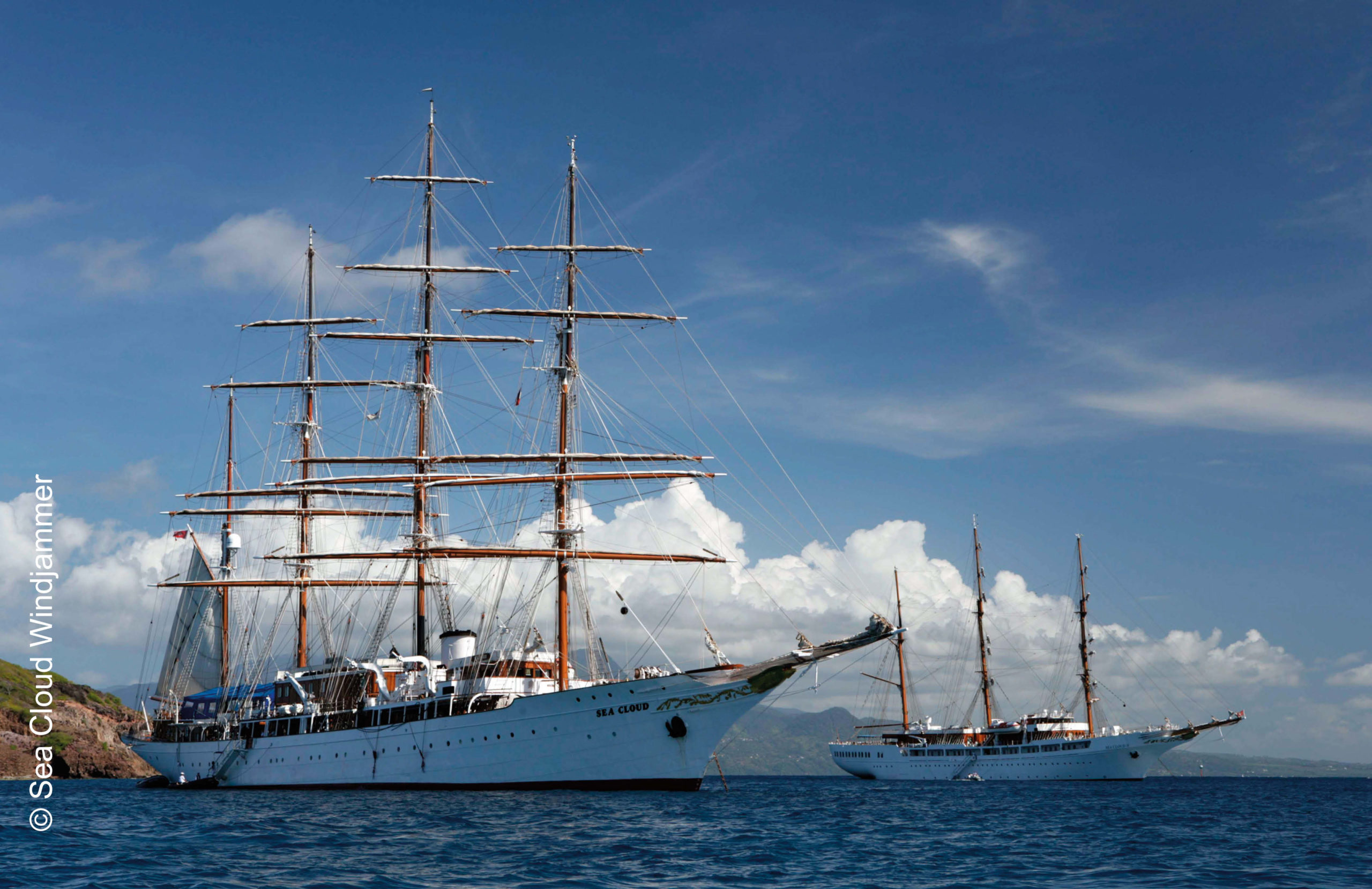 seacloud_sea cloudII auf reede Sea Cloud und Sea Cloud II auf Reede