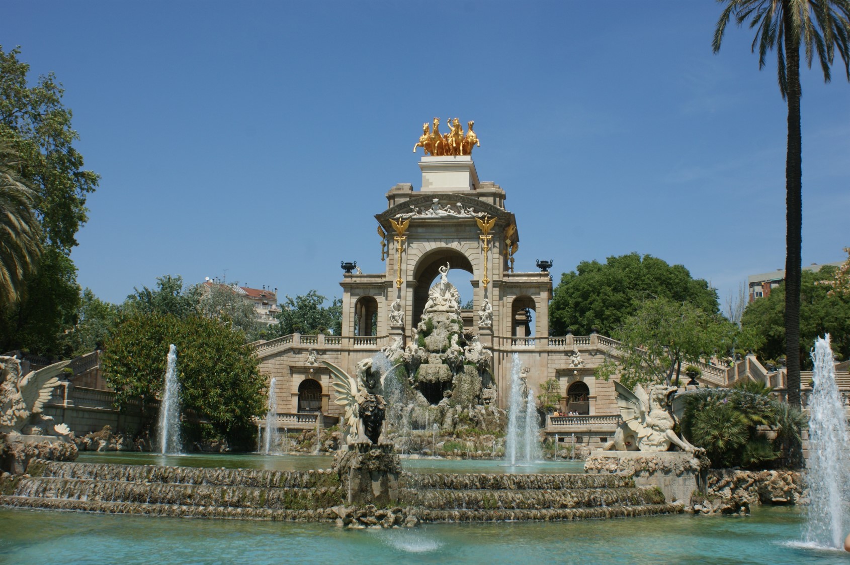 Ferientraum Reisen Brunnen in Barcelona