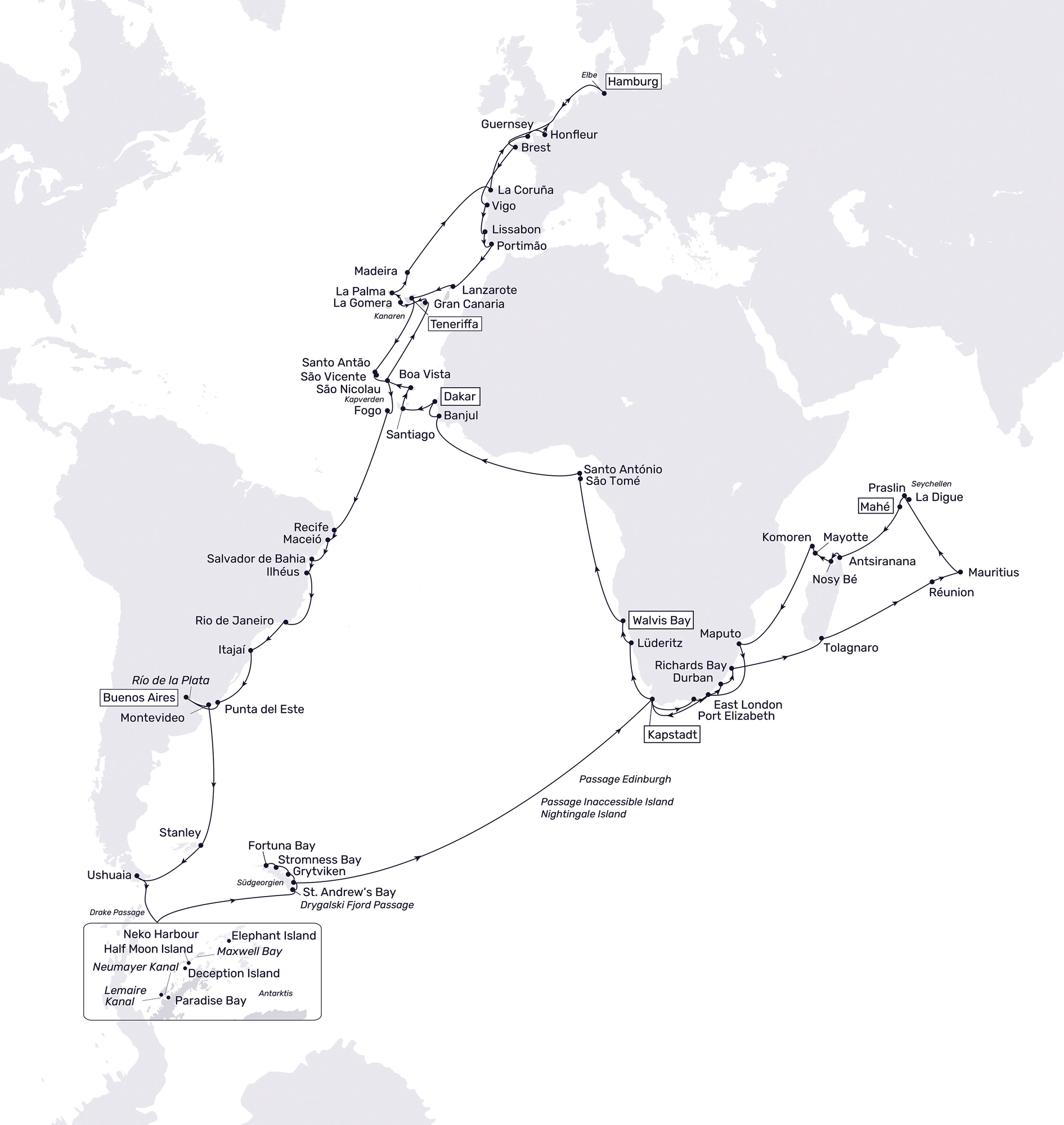 Plantours MS Hamburg Weltreise 2024/2025